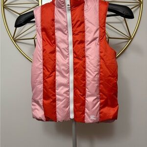 Burberry Kids Red and Pink Puffer Vest